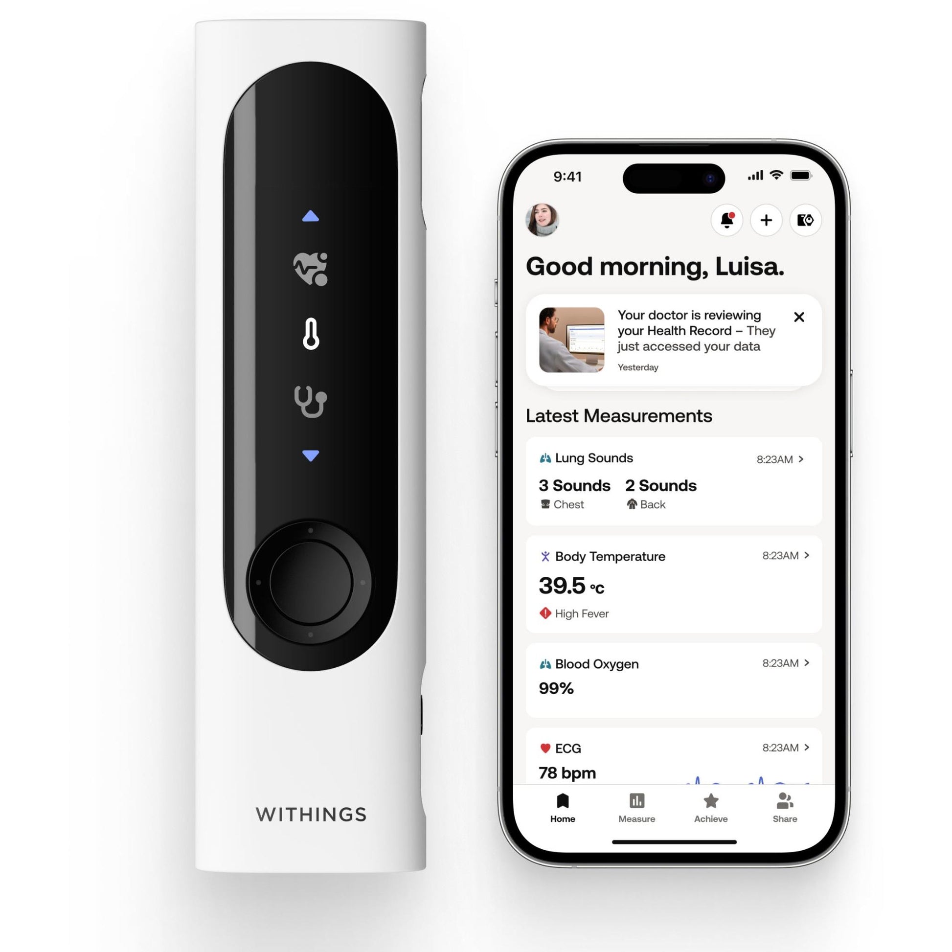 Withings BeamO 4-in-1 Multiscan Device