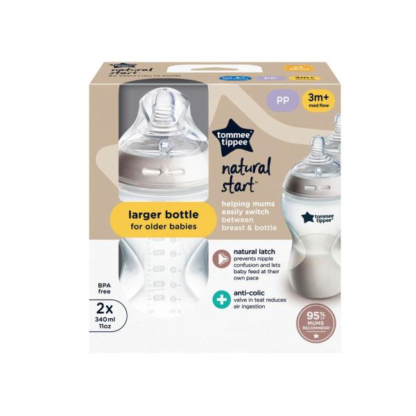 Baby Bottles Natural Start Anti-Colic Bottle 340Ml 3Months+