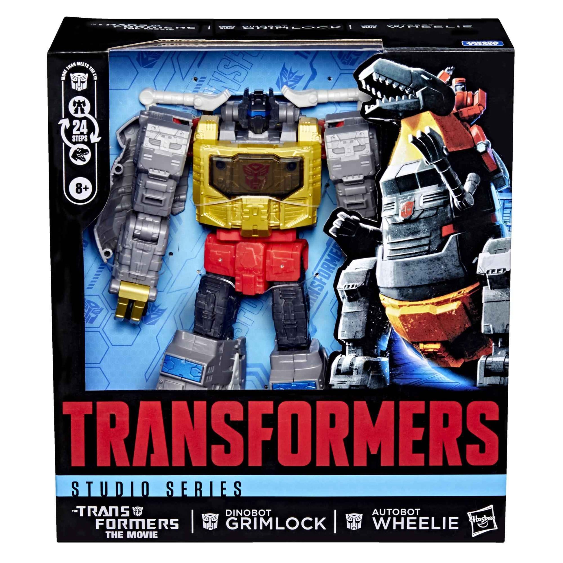 Transformers - Studio Series: The Transformers: The Movie Dinobot Grimlock and Autobot Wheelie Figure