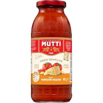 Mutti Sugo Semplice Pasta Sauce Parmesan 400g