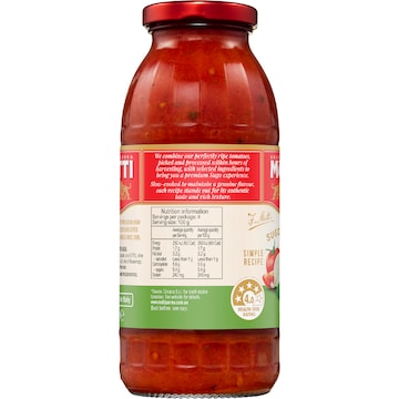 Mutti Sugo Semplice Pasta Sauce Basil 400g