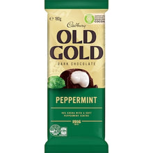 Cadbury Old Gold Peppermint Dark Chocolate Block 180g