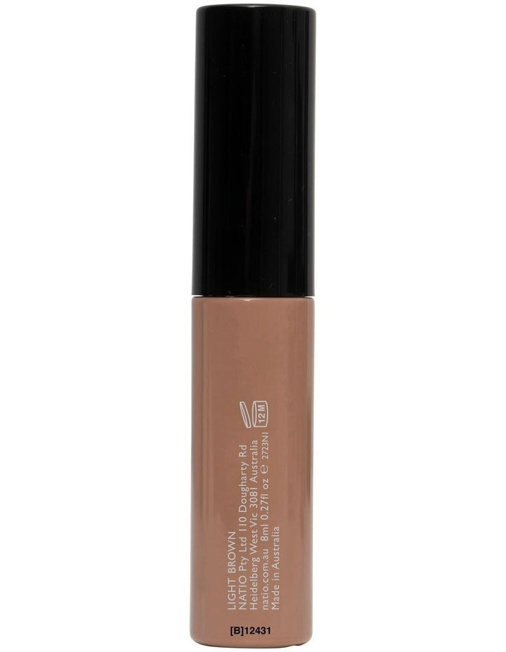 Natio Tinted Eyebrow Gel 8ml Light Brown