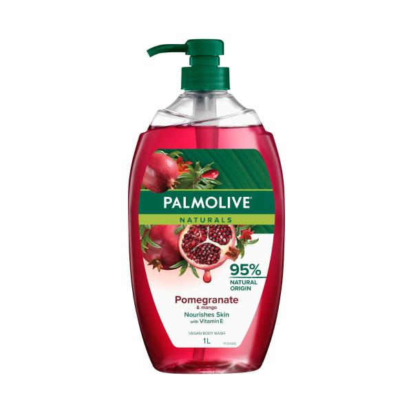 PALMOLIVE NATURALS BODY WASH POMEGRANATE MANGO 1LITRE