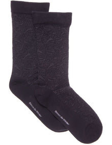 2 Pack Cotton Circulation Crew Socks in Black