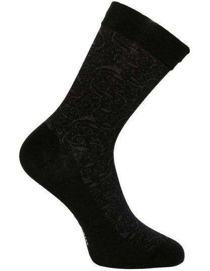 2 Pack Cotton Circulation Crew Socks in Black