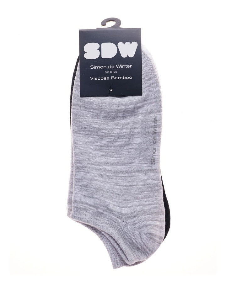 Bamboo Low Cut Socks 3 Pack in Multi