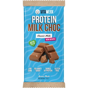 Vitawerx Protein Milk Chocolate Block 100g