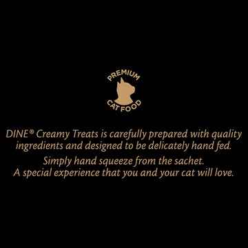 Dine Creamy Treats Collection Cat Food Chicken & Whitefish 12g x 4 pack