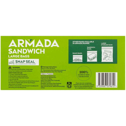 Armada Resealable Sandwich Bag 30 pack