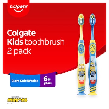 Colgate Toothbrush Minions Kids 6+ Years 2 pack