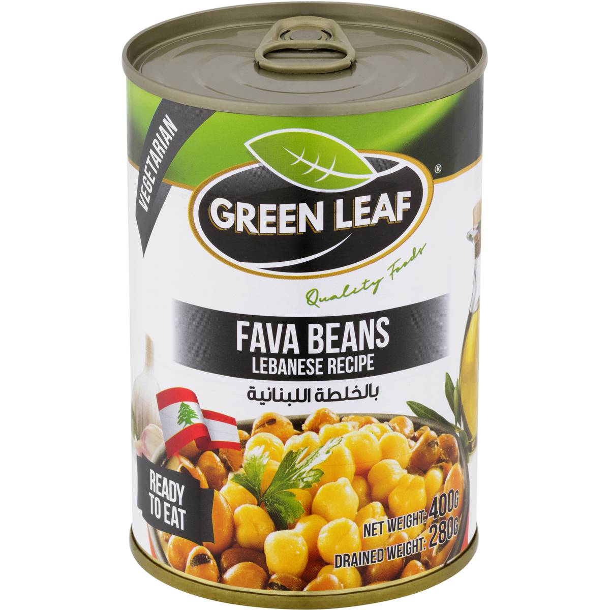 Green Leaf Fava Beans & Chickpeas Lebanese Recipe 400g