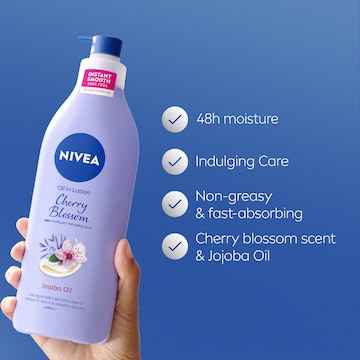 Nivea Cherry Blossom & Jojoba Oil Body Lotion 48hr Moisture 400mL