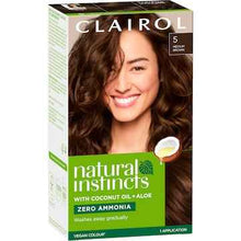 Clairol Natural Instincts Hair Colour 5 Medium Brown Semi Permanent each