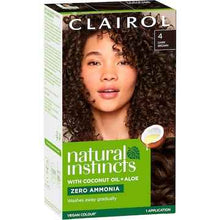 Clairol Natural Instincts Hair Colour 4 Dark Brown Semi Permanent each