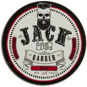 Jack The Barber Clay Mens Hair Styler Brutal Hold Matte Finish 95g