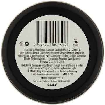 Jack The Barber Clay Mens Hair Styler Brutal Hold Matte Finish 95g