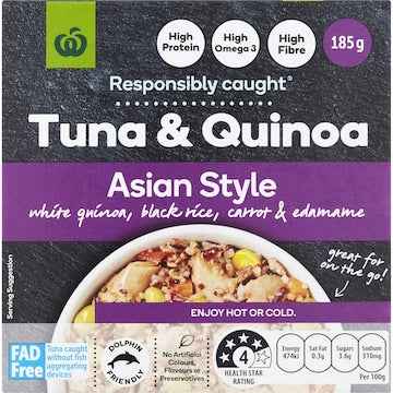 Woolworths Asian Style Tuna Quinoa Salad 185g