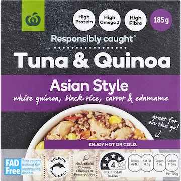 Woolworths Asian Style Tuna Quinoa Salad 185g