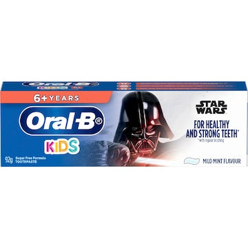 Oral-B Kids Star Wars 6+ Years Mild Fresh Mint Toothpaste 92g