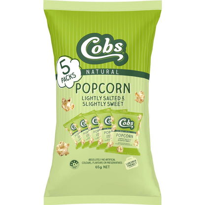 Cobs Popcorn Lightly Salted Slightly Sweet Gluten Free 5 Pack
