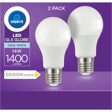 Olsent Led Gls Es 14w 1400lm Cw 2 Pack