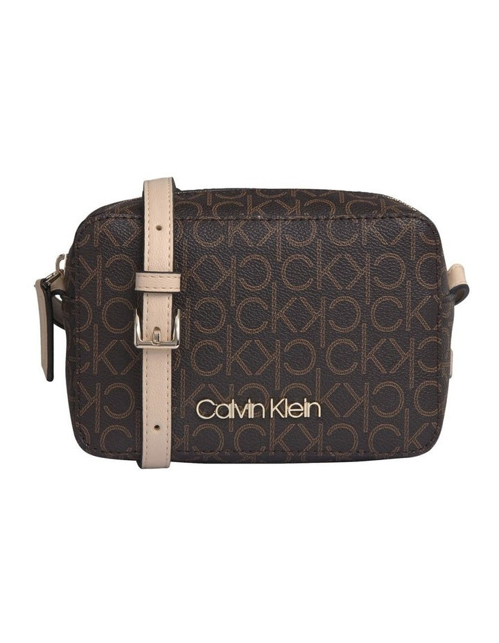 Brown Camera Crossbody Bag