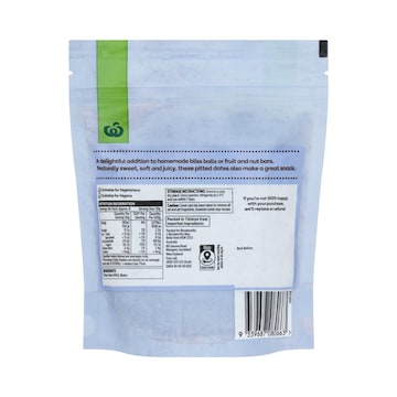 Woolworths Soft & Juicy Pitted Dates 250g
