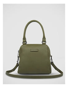 Last Mountains Double Handle Satchel Bag in Khaki