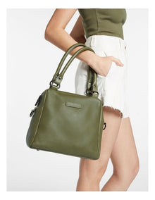 Last Mountains Double Handle Satchel Bag in Khaki