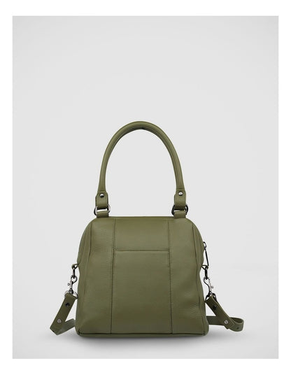 Last Mountains Double Handle Satchel Bag in Khaki