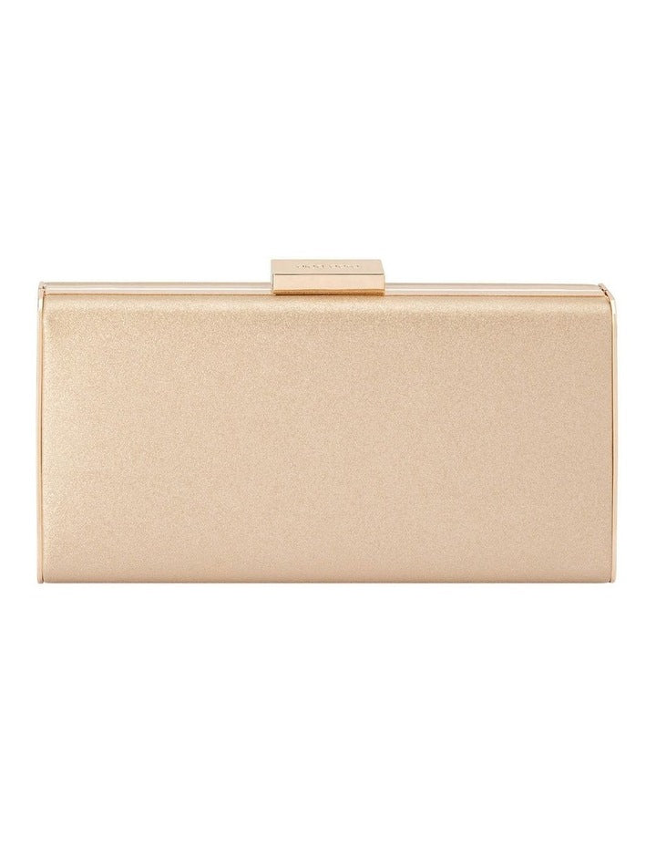 Precious Metallic Clutch in Champagne