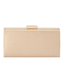 Precious Metallic Clutch in Champagne