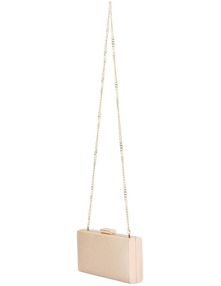 Precious Metallic Clutch in Champagne