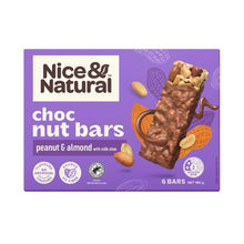 Nut Bars Peanut & Almond With Milk Choc Multipack Snacks 6 Pack