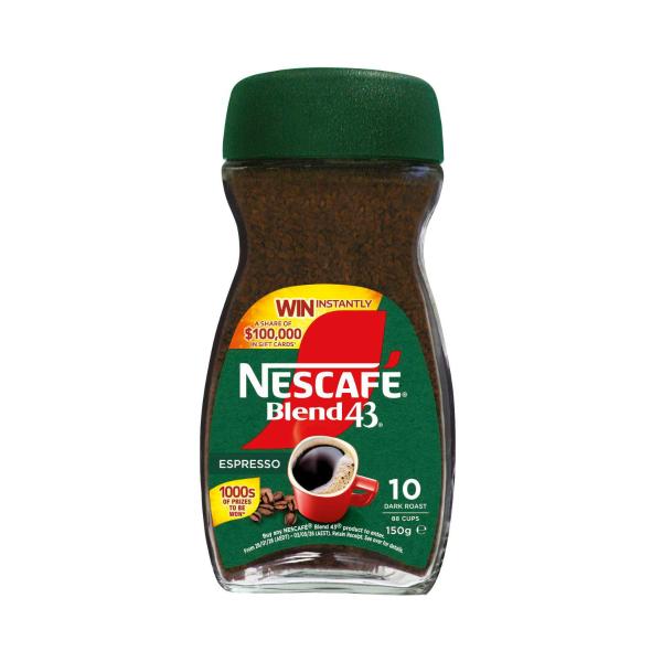 NESCAFE BLEND 43 ESPRESSO INSTANT COFFEE 150G