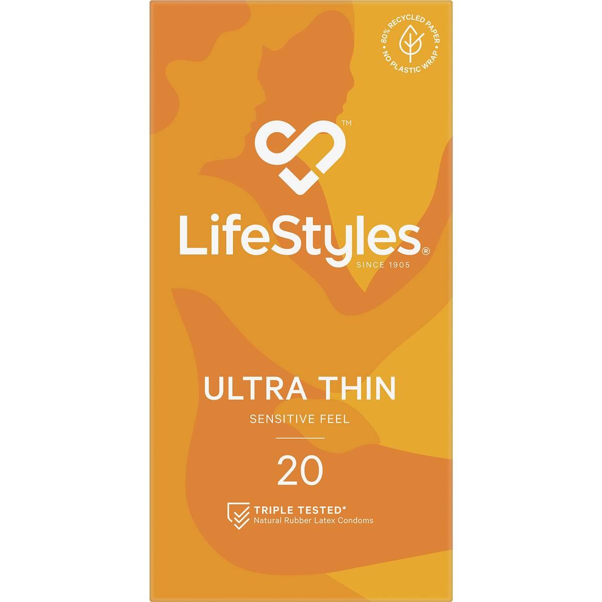 Lifestyles Condoms Ultra Thin 20 pack