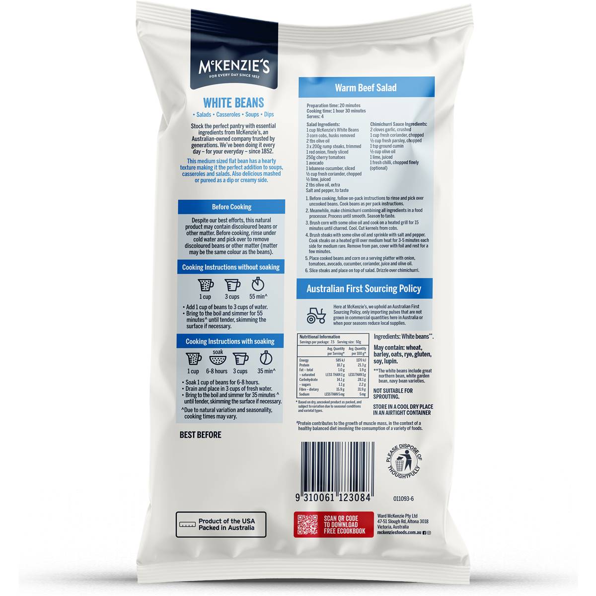 McKenzie's White Beans 375g
