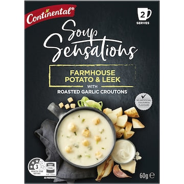 Continental Soup Sensations Farmhouse Potato & Leek Serves 2 60g