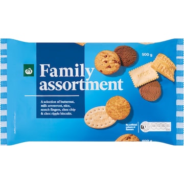 Woolworths Family Assorted Biscuits 500g