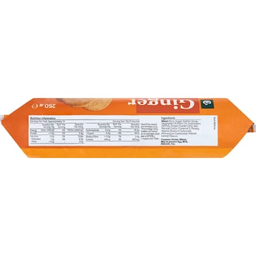 Woolworths Gingernut Biscuits 250g