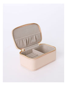 Small Zip Around Jewellery Box in Blush