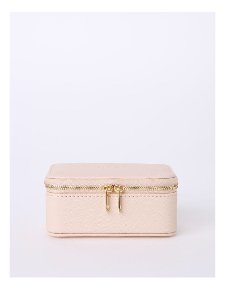Small Zip Around Jewellery Box in Blush