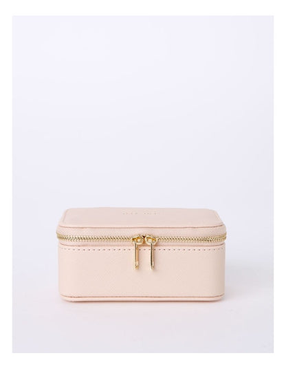 Small Zip Around Jewellery Box in Blush