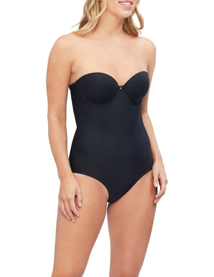 Body Define Strapless Bodysuit in Black