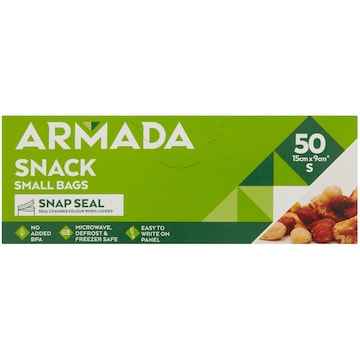 Armada Resealable Snack Bags 50 pack