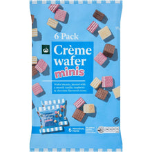 Woolworths Creme Wafer Mini Biscuits 6 pack