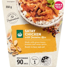 Woolworths Chicken Satay With Jasmine Rice 350g