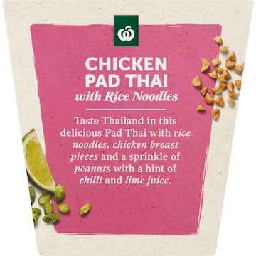 Woolworths Chicken Pad Thai With Rice Noodles 350g