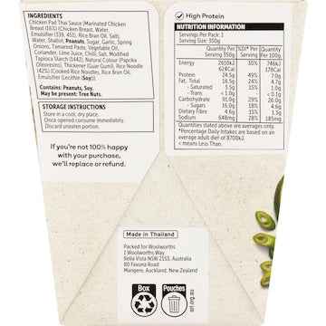 Woolworths Chicken Pad Thai With Rice Noodles 350g